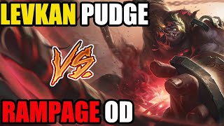LEVKAN PUDGE!!! EPIC BLIND HOOKS VS PRO RAMPAGE OD DOTA 2
