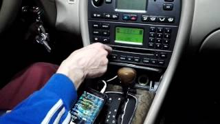 AUX в штатной магнитоле с CD Jaguar X-type