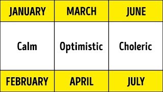 Scientists Prove: Your Birth Month Defines Your Health and Personality