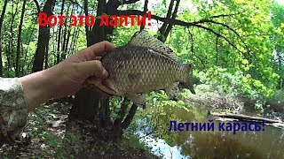 Рыбалка в Башкирии.Ловля карася на поплавок.1 июня 2018г.