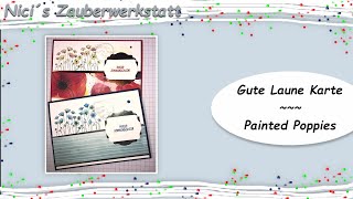 Gute Laune Karte "Painted Poppies" ~ Stampin´Up! ~