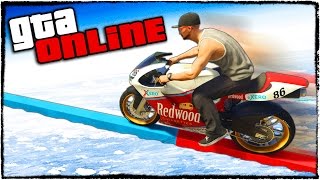СКИНУЛ ВСЕХ СОПЕРНИКОВ С УЗКОГО КАНАТА НА МОТОПАРКУРЕ В ГТА 5 (GTA 5 ONLINE СМЕШНЫЕ МОМЕНТЫ)