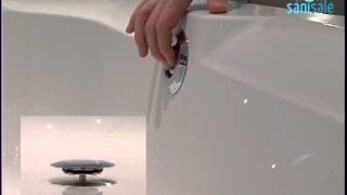 Geberit Pushcontrol badwaste m/sifon 23-46 hoog/24-50 naar voren chroom