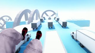 Parkour Entre CAMIONES EXTREMO !! WTF - CLUSTER TRUCKS - ElChurches