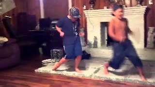 My boys doing the "Cat Daddy" I love these dorks!