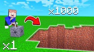 MINECRAFT ABER WIR BAUEN 1000 BLÖCKE GLEICHZEITIG AB!