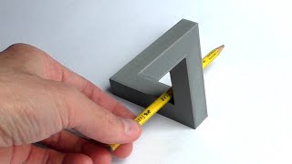 Невероятный треугольник Пенроуза на 3D принтере 3d print #Shorts
