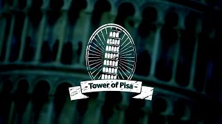Винтажный логотип. Пизанская башня. Fastdesign (Vintage logo. Leaning Tower of Pisa)