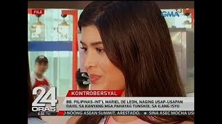 Pagkatalo ni Bb. Pilipinas-International Mariel De Leon, ikinatuwa raw ni Mayor Sara Duterte