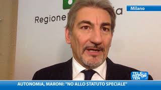 Autonomia, Maroni: "no allo statuto speciale"
