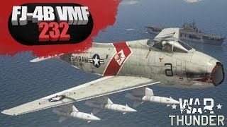 FJ-4B VMF 232 ЛУЧШИЙ ШТУРМОВОЙ СВИСТОК War Thunder