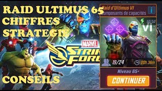 Raid Ultimus 65 : Chiffres, Stratégie, Conseils ! - Marvel Strike Force FR