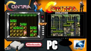 Classic VS Remake #7 - Contra NES VS Contra Evolution PC - Stage 1 Jungle