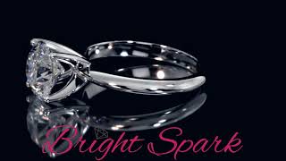 Помолвочное кольцо с муассанитом 2 карата Melissa от Bright Spark