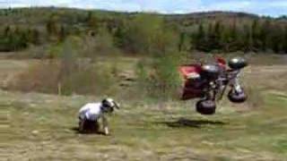400ex Wheelie Crash