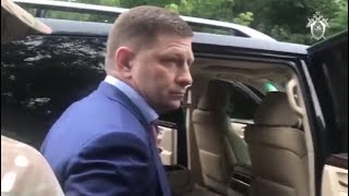 СК опубликовал видео задержания губернатора Хабаровского края Сергея Фургала