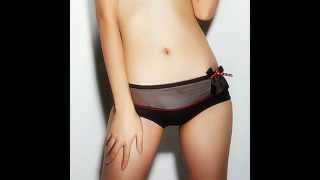 VenCouture Sexy Semi Transparent Cotton Women Briefs Black Panties