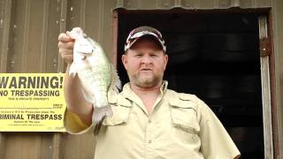 Crappie Dale at MDR fishing Barge