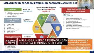 Menko Airlangga: Ada 3 Strategi Utama Game Changer Pulihkan Ekonomi