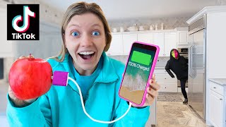 Testing VIRAL TikTok Life Hacks Challenge (Winner Gets $10,000) MYSTERY NEIGHBOR SPOTTED