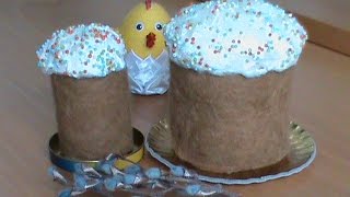 DIY/МК/ Как сделать декоративные пасочки - куличи к празднику Пасхи