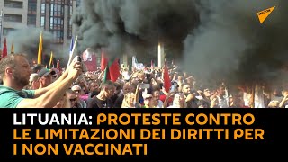 #Lituania: proteste contro le limitazioni dei diritti per i non vaccinati