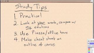 Final Exam Tips