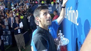 2018 US Open: BEHIND THE SCENE #4. Novak Djokovic on-court celebration (4K)
