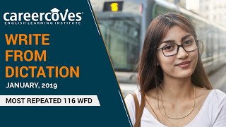 PTE - Write From Dictation - January Edition 2019 ©