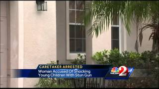 Woman accused of punishing children with 'electric chair'