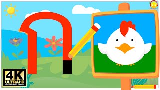 สอนเขียน ก ไก่ ถึง ฮ นกฮูก อนิเมชั่น ก-ฮ / สื่อการสอนอนิเมชั่น