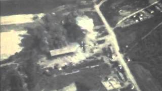 Точный удар авиабомбой в склад боеприпасов террористов, расположенный в районе ДЖИСР-ЭШ- ШУГУР