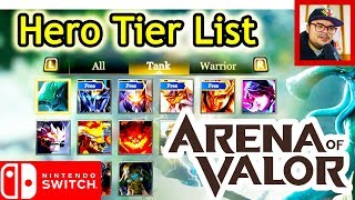 Hero Tier List - Arena of Valor (Nintendo Switch) 9/12/18