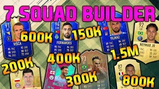 FIFA 19 SQUAD BUILDER 150K 200K 300K 400K 600K 800K 1.5M SQUAD BUILDER FUT CHAMPIONS FIFA 19
