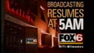 WITI TV Fox 6 Milwaukee Sign Off