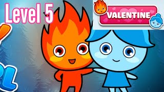 LuckyBoy And PrettyGirl Level 5 Valentine Android iOS Crystal Temple Maze Walkthrough Solution