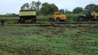 Hängerbergung mit K700 A  Manitou u Cat MT 765