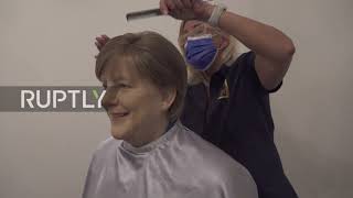 Angular Merkel - real life-size wax figure presented prior to chancellor"s departure
