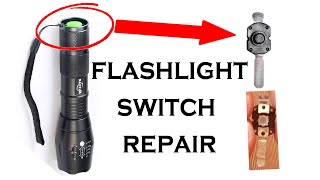 DIY How To Repair a Flashlight Switch ||  Dim/Flickering Torch Repair  [Laser TailCap  Disassembly]