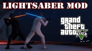 GTA 5 Star Wars Lightsaber MOD - THE FORCE AWAKENS