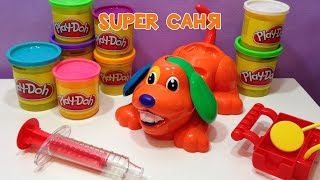 Детский пластилин Play Doh. Играем в доктора и делаем уколы пластилином Плей до