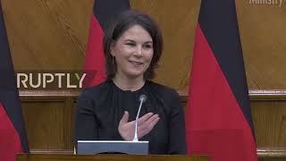 Jordan: German FM Baerbock says Ukraine's sovereignty a 'red line' amid border tensions