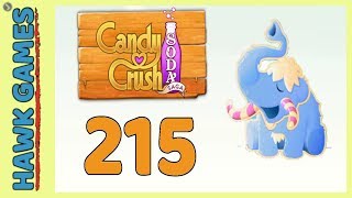 Candy Crush Soda Saga Level 215 (Frosting mode) - 3 Stars Walkthrough, No Boosters