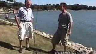 Inventor, Don Polzin, demonstrates the fishAmatic