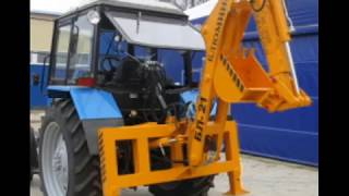 Экскаваторная установка БЛ-21 на трактор Беларус-82