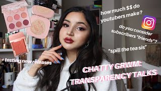 GRWM ✰ transparency talk | spilling tea on q's you wish influencers would be truthful about
