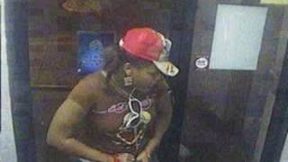 black girl peeing in back hallway on floor of restaurant