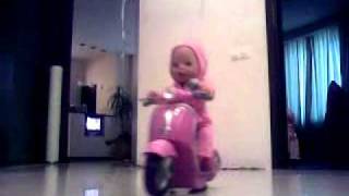 Baby Born on city scooter Бейби Борн на скутере 2 )))