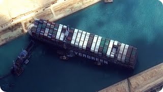 КосмоСториз | ИСТОРИЯ ОБ ОСВОБОЖДЕНИИ КОРАБЛЯ Ever Given в Суэцком канале (Гигантский контейнеровоз)