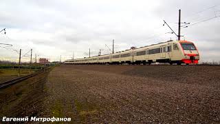 Электропоезда серии ЭМ4-008/010/012 (ТЧ-7) на Казанско-Рязанском направлении.